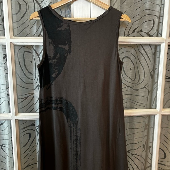 Moyuru S Brown Black Sleeveless Maxi Dress - Picture 2 of 7